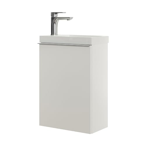 BERNSTEIN Waschbecken mit Unterschrank Kleines Badmöbel-Set Lavoa 40 cm in Weiß matt, Griffe in Chrom, Waschtisch mit Schrank - 5 Jahre Garantie - Gästebad Gäste-WC mit Tür BERNSTEIN Waschbecken mit Unterschrank Kleines Badmöbel-Set Lavoa 40 cm in Weiß matt, Griffe in Chrom, Waschtisch mit Schrank - 5 Jahre Garantie - Gästebad Gäste-WC mit Tür von BERNSTEIN