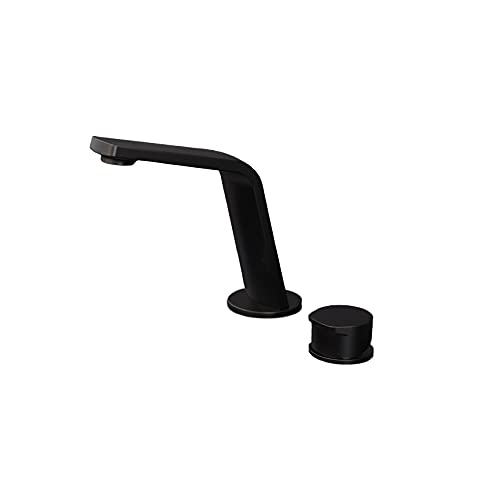 BERNSTEIN Waschtischarmatur Xelo-Flex 160 Design Wasserhahn für Waschbecken Einhand-Waschtischbatterie Waschtischarmatur Badezimmer, Badarmatur Schwarz Matt von BERNSTEIN