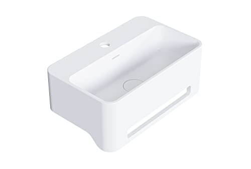 Bernstein Hänge-Waschbecken NT8558 50 x 31 x 26 cm Weiß Matt – Waschtisch aus Mineralguss Solid Stone – Wand-Waschbecken mit Überlauf und Armaturenloch, Mit Ablaufgarnitur & weisser Blende Bernstein Hänge-Waschbecken NT8558 50 x 31 x 26 cm Weiß Matt – Waschtisch aus Mineralguss Solid Stone – Wand-Waschbecken mit Überlauf und Armaturenloch, Mit Ablaufgarnitur & weisser Blende von BERNSTEIN