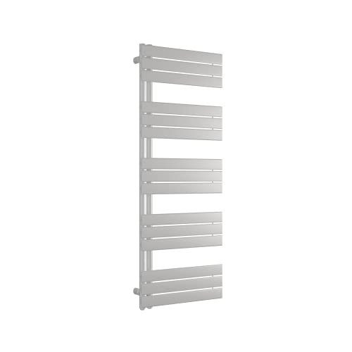 Design Badheizkörper Handtuchwärmer D16W in Weiß - Größe wählbar, Größe:1600x600mm, Anschlussgarnitur:Mit Anschlussgarnitur Weiß von BERNSTEIN