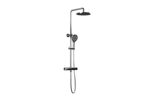 Design Duschsäule Thermostat 8221 BASIC inkl. Handbrause & Regendusche von BERNSTEIN