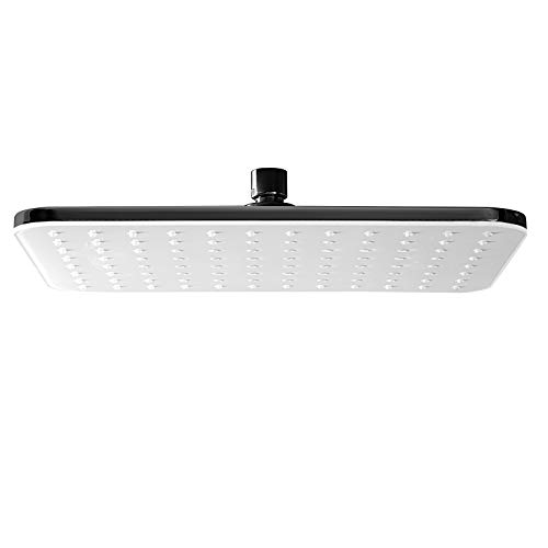 Regendusche Duschkopf rechteckig NT201-30 x 22 cm - Farbe Chrom oder Schwarz wählbar, Farbe:Schwarz von BERNSTEIN