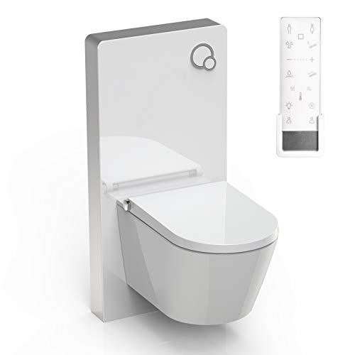 WC-Sparpaket 8: BERNSTEIN DUSCH-WC PRO+ 1102 Komplettanlage & Sanitärmodul 805 in Weiß von BERNSTEIN