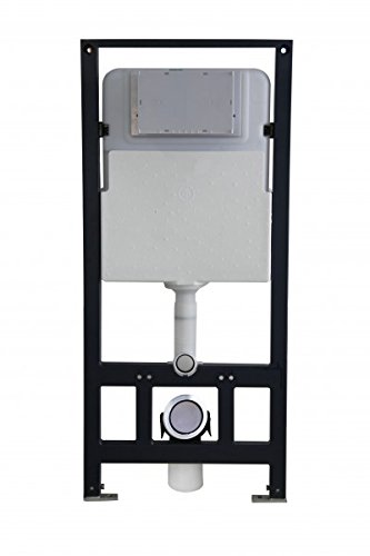 WC-Vorwandelement G3004A inkl. Betätigungsplatte - Modell wählbar, Betätigungsplatte:Modell 4111 schwarz matt von BERNSTEIN