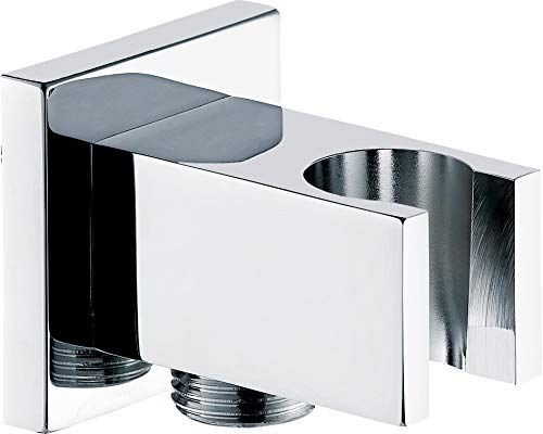 Wandanschlussbogen mit Brausehalter BA002 - quadratisches Design von BERNSTEIN