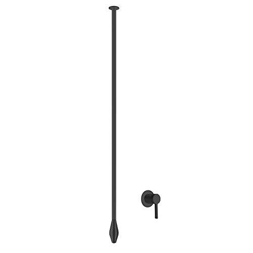 Waschtisch Deckenarmatur DROP 135 mit Eingriffmischer - Länge 135 cm - Farbe Chrom & Schwarz matt wählbar, Farbe:Schwarz matt von BERNSTEIN