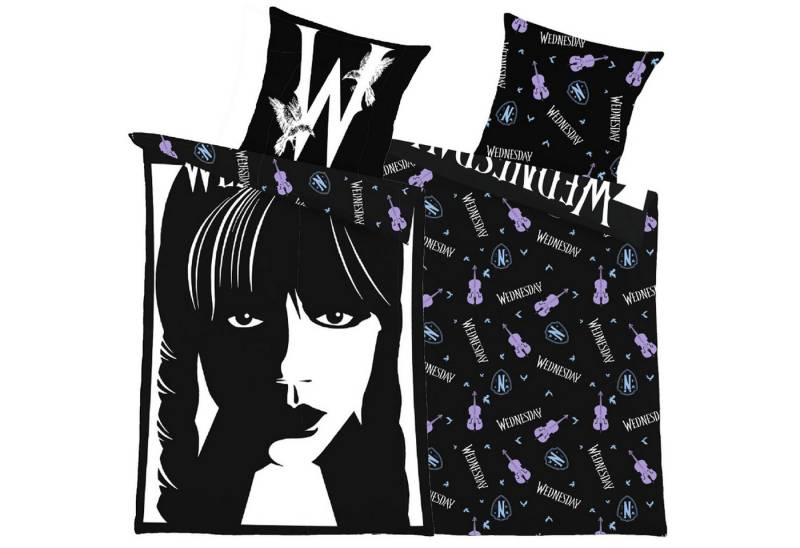 BERONAGE Jugendbettwäsche Wednesday Bettwäsche Linon / Renforcé, 2 teilig, 135x200 + 80x80 cm BERONAGE Jugendbettwäsche Wednesday Bettwäsche Linon / Renforcé, 2 teilig, 135x200 + 80x80 cm von BERONAGE