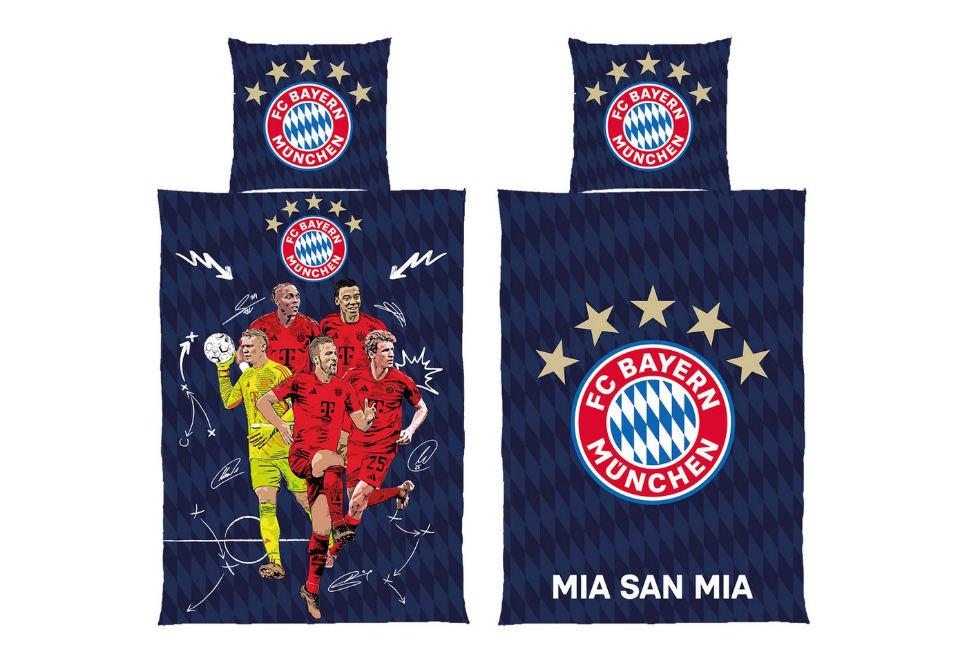 BERONAGE Kinderbettwäsche FC Bayern München Bettwäsche Player 135x200cm / 80x80cm Linon/Renforcé, 2 teilig, 135x200 cm / 80x80 cm BERONAGE Kinderbettwäsche FC Bayern München Bettwäsche Player 135x200cm / 80x80cm Linon/Renforcé, 2 teilig, 135x200 cm / 80x80 cm von BERONAGE
