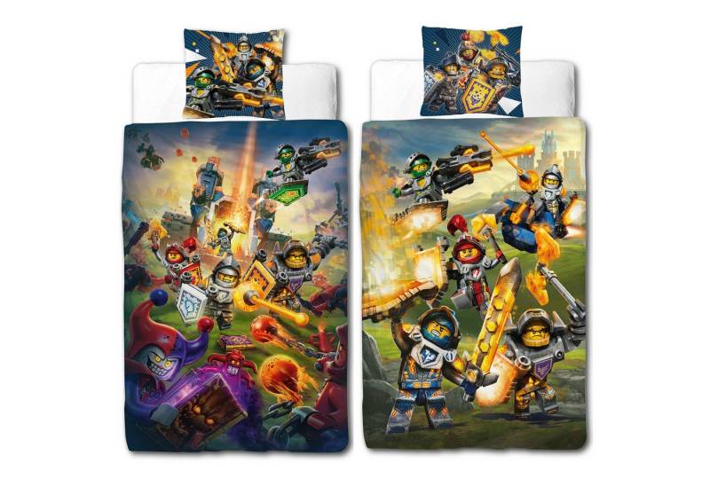 BERONAGE Kinderbettwäsche Lego Nexo Knights Bettwäsche Linon / Renforcé, 100% Baumwolle, 2 teilig, 135x200 + 80x80 cm BERONAGE Kinderbettwäsche Lego Nexo Knights Bettwäsche Linon / Renforcé, 100% Baumwolle, 2 teilig, 135x200 + 80x80 cm von BERONAGE