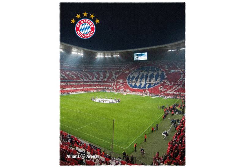 BERONAGE Kinderteppich FC Bayern München Teppich Allianz-Arena 100x130 cm, rechteckig, Höhe: 10 mm, rutschfest von BERONAGE