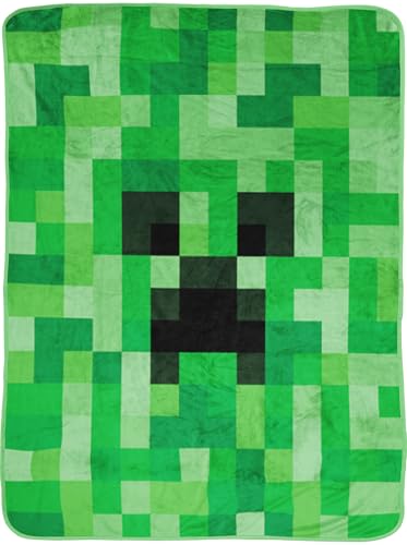 BERONAGE Minecraft Wohndecke Creeper 150x200 cm 100% Polyester Flauschige Flanell Fleece Kuscheldecke Sofa Decke Kinder Erwachsene Gaming Gamer Geschenk Lizenzartikel BERONAGE Minecraft Wohndecke Creeper 150x200 cm 100% Polyester Flauschige Flanell Fleece Kuscheldecke Sofa Decke Kinder Erwachsene Gaming Gamer Geschenk Lizenzartikel von BERONAGE