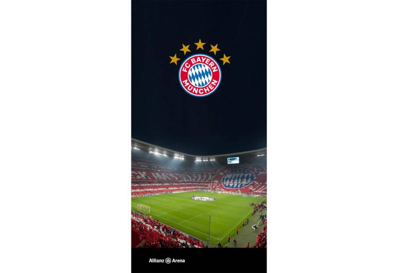 BERONAGE Strandtücher FC Bayern München Badetuch Allianz Arena 75x150 cm Strandtuch Fußball, (1-St), Frottee in Velours-Qualität von BERONAGE
