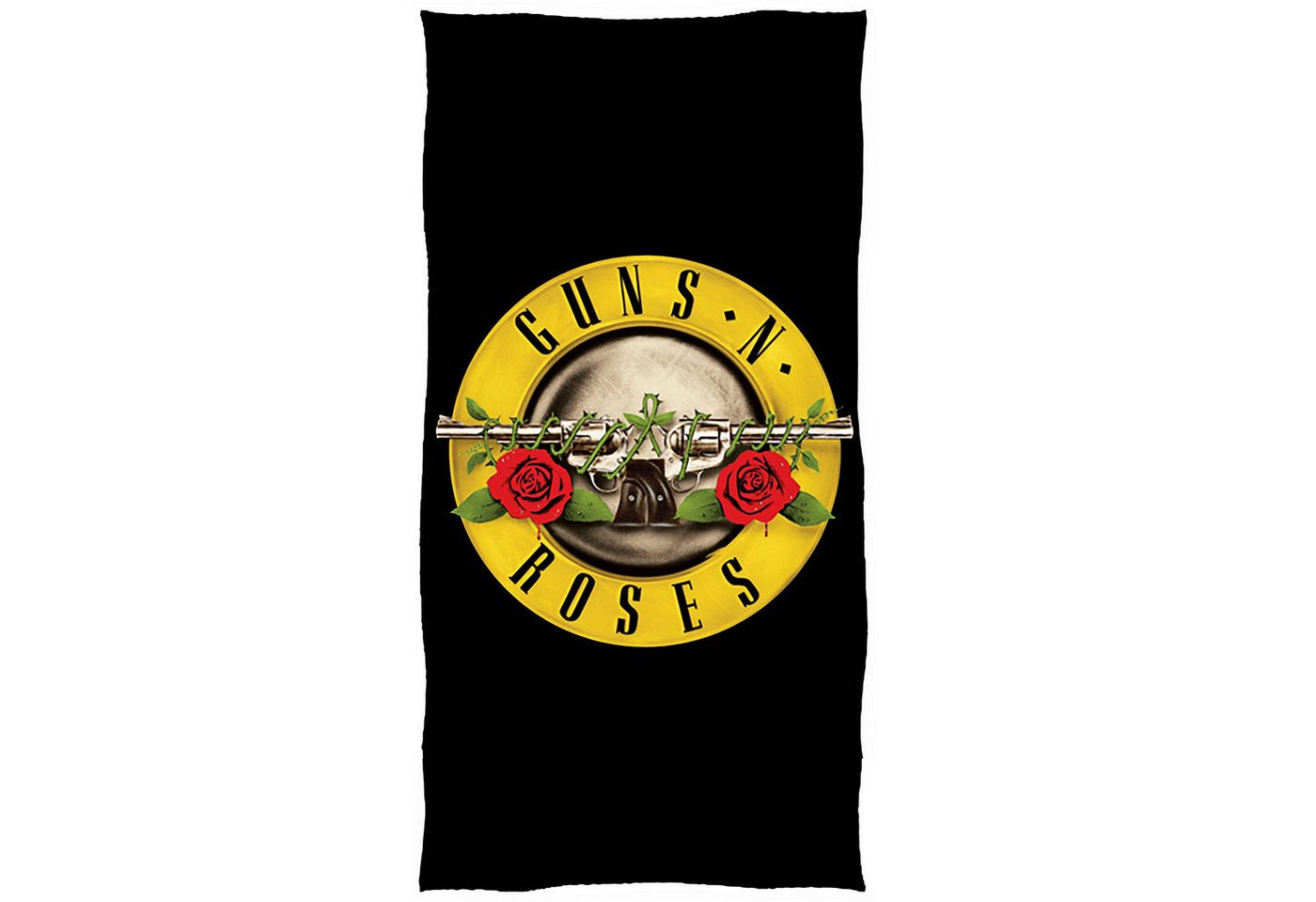 BERONAGE Strandtücher Guns N`Roses Hard-Rock-Badetuch 70x140, 100% Baumwolle (1-St), Frottee in Velours-Qualität von BERONAGE