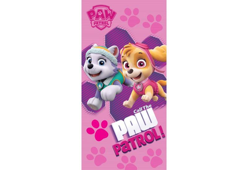 BERONAGE Strandtücher Paw Patrol Kinder Badetuch Girl's Rosa 60x120 cm, 100% Baumwolle (1-St), Frottee in Velours-Qualität von BERONAGE