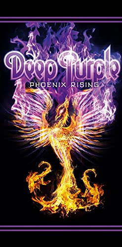 Deep Purple Hard-Rock Badetuch Phoenix Rising 70 x 140 cm in 100% Baumwolle Velours-Qualität Smoke On The Water Highway Star Musik Rock-Band Strandtuch Badelaken Saunatuch Strandlaken Duschtuch 001 von BERONAGE