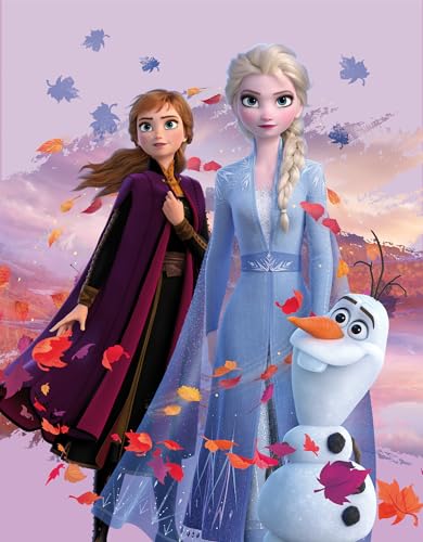 Disney Frozen 2 Kinder-Zimmer-Teppich Dreamteam 100 cm x 133 cm rutschhemmend lärmhemmend Kinderteppich Spiel-Teppich Spielunterlage Mädchen-Teppich Anna Elsa Olaf Sven Kristoff Arendelle Nokk von BERONAGE