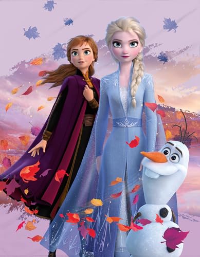 Große Frozen Die Eiskönigin Decke Flauschdecke Dreamteam 130 x 170 cm super weiche Fleecedecke Wohndecke Kuscheldecke Disney Anna ELSA Olaf Kristoff Arendelle Völlig unverfroren Pass. zur Bettwäsche von BERONAGE