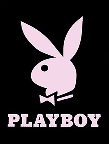 Große Playboy Wohndecke Bunny 150 x 200 cm Schwarz Pink super weiche Coral-Fleecedecke Kuscheldecke Sofadecke Hase Logo Playmates Lifestyle Magazin classic Grils Mädchen Rosa pass zur Bettwäsche von BERONAGE