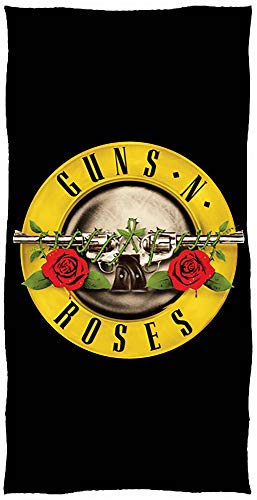 Guns N’ Roses Hard-Rock-Badetuch 70x140 cm Axel Rose Slash Duff McKagan Richard Fortus Sweet Child O' Mine November Rain Paradise City Dizzy Reed Strandtuch Badelaken Saunatuch Strandlaken Duschtuch von BERONAGE