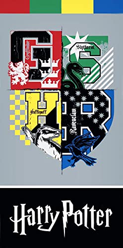 Harry Potter Badetuch Shield 70 cm x 140 cm Velours-Qualität Strandlaken Strandtuch Handtuch Badelaken Saunatuch Hogwarts Gryffindor Hufflepuff Ravenclaw Slytherin Ron Hermine 9 3/4 Zauberstab 026 Harry Potter Badetuch Shield 70 cm x 140 cm Velours-Qualität Strandlaken Strandtuch Handtuch Badelaken Saunatuch Hogwarts Gryffindor Hufflepuff Ravenclaw Slytherin Ron Hermine 9 3/4 Zauberstab 026 von BERONAGE