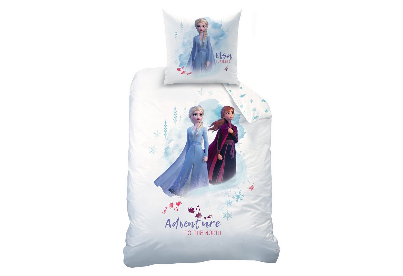 Kinderbettwäsche Frozen 2 Bettwäsche Die Eiskönigin Adventure Linon / Renforcé, BERONAGE, 100% Baumwolle, 2 teilig, 135x200 + 80x80 cm von BERONAGE