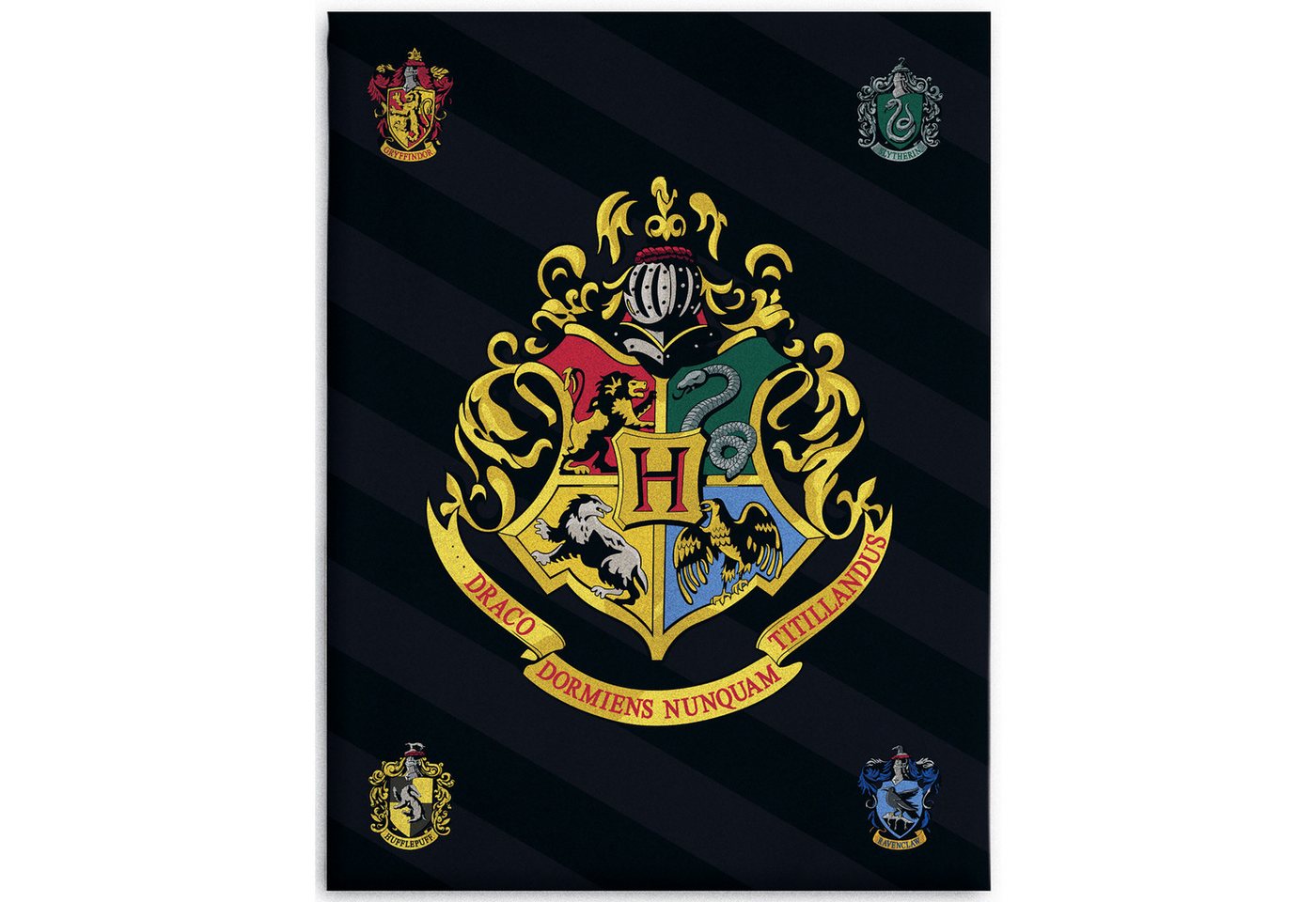 Kinderdecke Harry Potter Hogwarts 150 x 200 weich und kuschelig Coral Fleecedecke, BERONAGE von BERONAGE