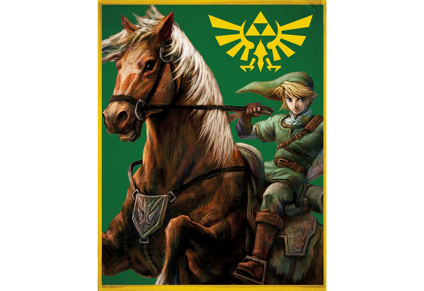 Kinderdecke The Legend of Zelda Fight Decke 160x200 cm, BERONAGE, weiche, kuschelige Coral Fleecedecke von BERONAGE