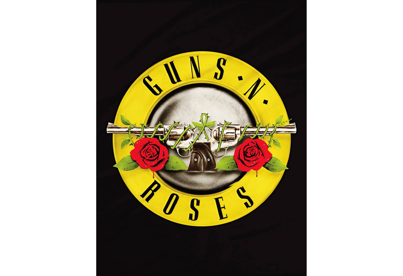 Wohndecke Guns n’ Roses Logo 150 x 200 weich und kuschelig Coral Fleecedecke, BERONAGE von BERONAGE