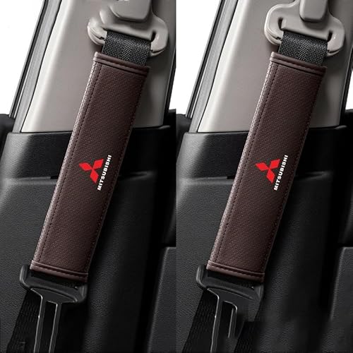 BEROZA 2 StüCk Sicherheitsgurt Schulterpolster, für Mitsubishi Colt VII Hatchback 2023-2024 Hals Schulter Interieur Styling Zubehör Komfortablem Schulterschutz Ihr Fahren,D von BEROZA