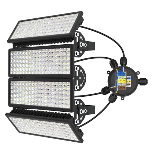 BERSUANG LED Strahler Außen Flutlicht 400W 56000LM 6500K Kaltweiß LED Fluter Außen IP67 Wasserdicht Flutlichtstrahler Verstellbarer 180° Halter Scheinwerfer für Garten, Sportplatz, Terrassen BERSUANG LED Strahler Außen Flutlicht 400W 56000LM 6500K Kaltweiß LED Fluter Außen IP67 Wasserdicht Flutlichtstrahler Verstellbarer 180° Halter Scheinwerfer für Garten, Sportplatz, Terrassen von BERSUANG