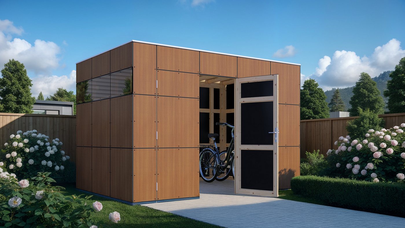 BERTILO Gartenhaus HPL 2, in verschiedenen Farben, BxT: 345x236 cm, Fassaden-HPL in Architekturqualität, witterungsbeständig, farbstabil BERTILO Gartenhaus HPL 2, in verschiedenen Farben, BxT: 345x236 cm, Fassaden-HPL in Architekturqualität, witterungsbeständig, farbstabil von BERTILO