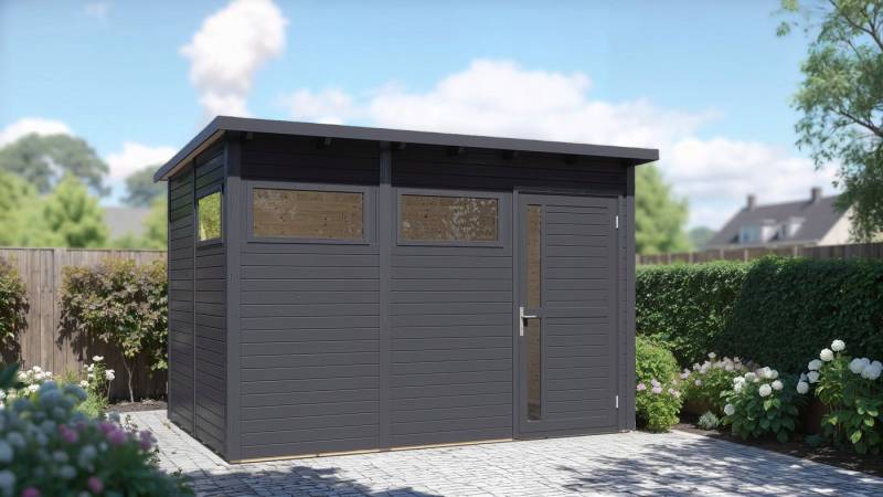 BERTILO Gartenhaus Pentus 3 anthrazit, BxT: 359x266 cm von BERTILO