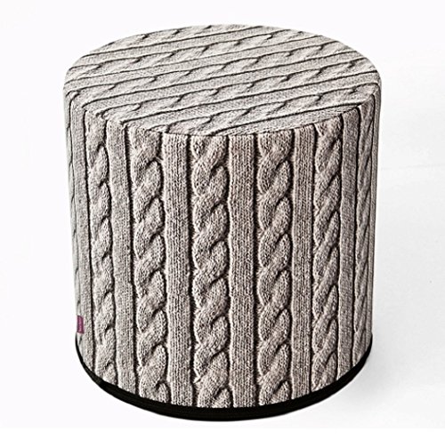 BERTONI Design Pouf Sitzpuff Sitzhocker 40x40 Filz Bezug Mehrfarbig Aufdruck Motiv ZOPF von BERTONI