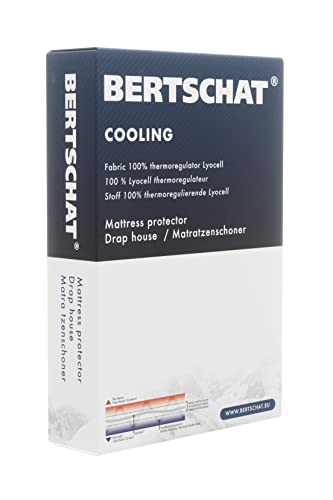 BERTSCHAT Kühlender Matratzenschoner - Cooling Topper Protector - Spannbetttuch - Verhindert Hautreizungen - 100% thermoregulierendes Lyocell - Waschbar - Besserer Schlaf von BERTSCHAT