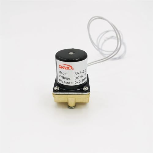 BERULL SVZ-2.5 Argon-Lichtbogenschweißgerät-Magnetventil AC DC 2-Positionen-2-Wege-Magnetventil (Size : DC 24V, Color : DN2.5) von BERULL