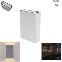 6w Led-Wandleuchte Ip65, Modern, Doppeltes Licht, Warm 3000k, 21343 von BES