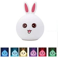 Weichesilikon-Rgb-Touch-Led-Kaninchen-Tischnachtlampefürkinder von BES