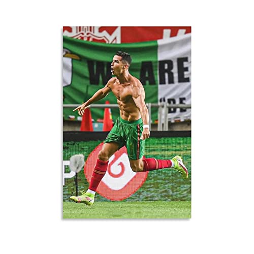 BESHU Cristiano Ronaldo Poster Portugal International Player Poster Coole Artworks Malerei Wandkunst Leinwand von BESHU