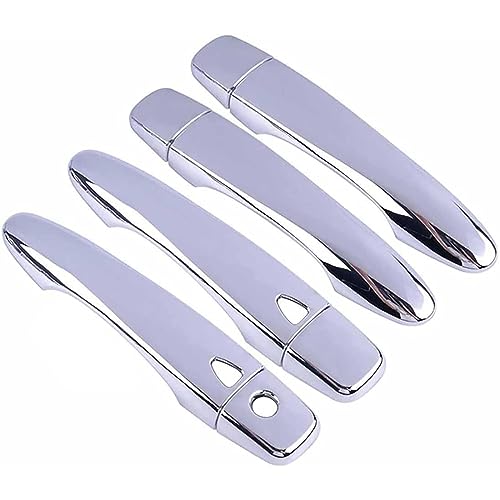 4 Stück Chrom Auto Außen Türgriff Abdeckung Dekorations Zubehör für Nissan Qashqai J11 2014-2019, Auto Seitentür Handles Kratzfest Schutz Styling Zubehör von BESPORTABLE