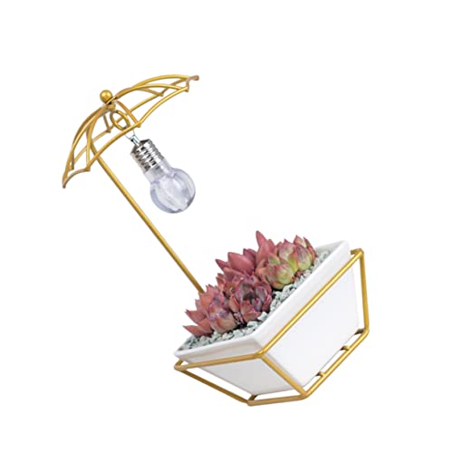 BESPORTBLE 1 Satz Blumentopf Für Zuhause Gartenbogen Spalier Gartenspalier-pflanzgefäß Pflanzenkorb Töpfe Draußen Terrakotta-töpfe Glyzinien Künstliche Blumen Zaun Töpfe Golden von BESPORTBLE