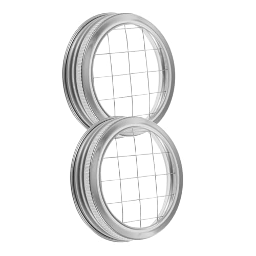 BESPORTBLE 1 Satz Einmachglasdeckel Einmachglasdeckel Ball Mason Jar Große Einmachgläser Mehrweggläser Mit Deckel Einmachgläser Mit Breiter Öffnung Microgreens Balsamdose Vase Für Blumen 2Stk von BESPORTBLE