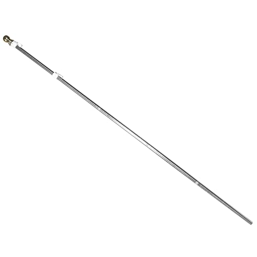 BESPORTBLE Fahnenmast für Garten Rostfrei Wetterbeständig Stabiler Flaggenhalter für Außenbereiche 1,9m mit Einfacher von BESPORTBLE
