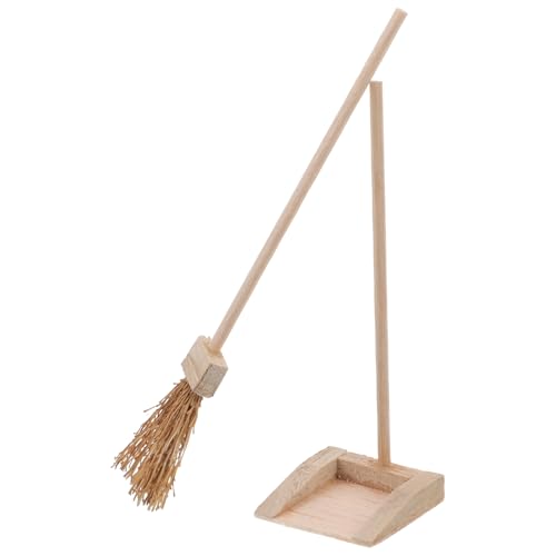 BESPORTBLE 1 Satz Miniatur Besen und Kehrschaufel Set für Puppenhaus Realistisches Reinigungszubehör für Kreative Spielszenen Robustes Material für Holzfarbe BESPORTBLE 1 Satz Miniatur Besen und Kehrschaufel Set für Puppenhaus Realistisches Reinigungszubehör für Kreative Spielszenen Robustes Material für Holzfarbe von BESPORTBLE