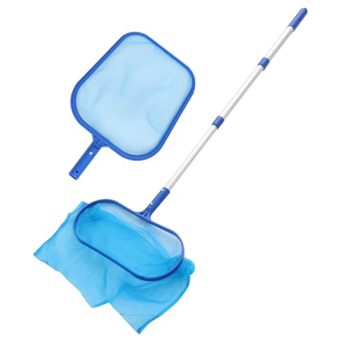 BESPORTBLE 1 Satz Pool Kescher Set mit Aluminiumstangen Reinigungstool für Teich und Aquarium und Einfach zu Bedienen Feinmaschiges Netz für Effektive von BESPORTBLE