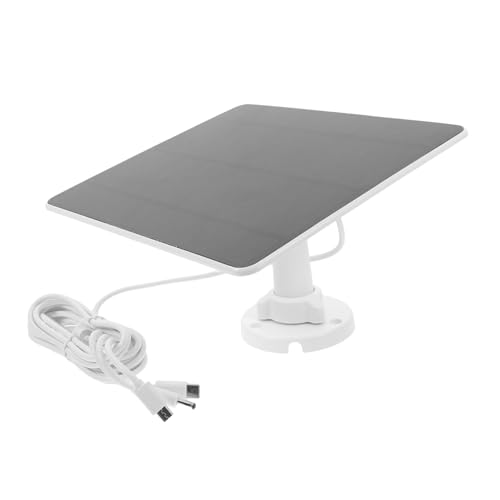 BESPORTBLE 1 Satz Wasserdichtes Monokristallines Solarpanel für Video Türklingel Solarstromversorgung für Außenbereich Installieren mit Type C USB Dc Anschlüssen Energieeffizient für von BESPORTBLE