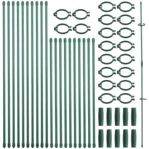 BESPORTBLE 1 Set Spalier-Set für Topfpflanzen: Kletterstäbe und -stangen für Pflanzen – Kunststoff-Blumenstielhalter mit Clips und Schnallen – Kletterstangen für Blumenranken BESPORTBLE 1 Set Spalier-Set für Topfpflanzen: Kletterstäbe und -stangen für Pflanzen – Kunststoff-Blumenstielhalter mit Clips und Schnallen – Kletterstangen für Blumenranken von BESPORTBLE