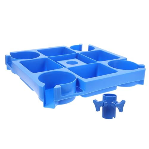 BESPORTBLE 1 Set Strandkorb Getränkehalter Schwimmbad Strand Sand Getränkehalter Picknicktisch Strandschirm Tablett Tisch Outdoor Schirm Tablett Wiederverwendbar von BESPORTBLE