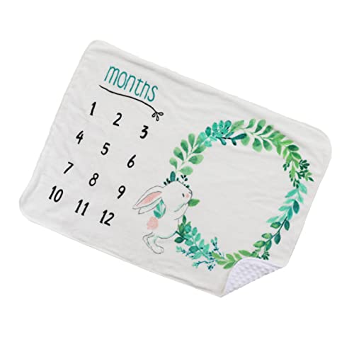 BESPORTBLE 1 Stück Babydecke für Neugeborene Monats Meilensteindecke Fotodeko für Weiche Fleece Decke Hautfreundlich und Farbenfroh für Babyfotos von BESPORTBLE