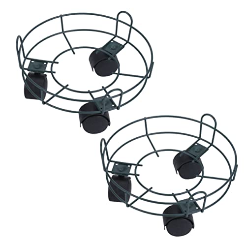 BESPORTBLE Metall-blumentopf-tablett Robuster Blumentopfhalter Schwenkbare Räder Für Den Einsatz von BESPORTBLE