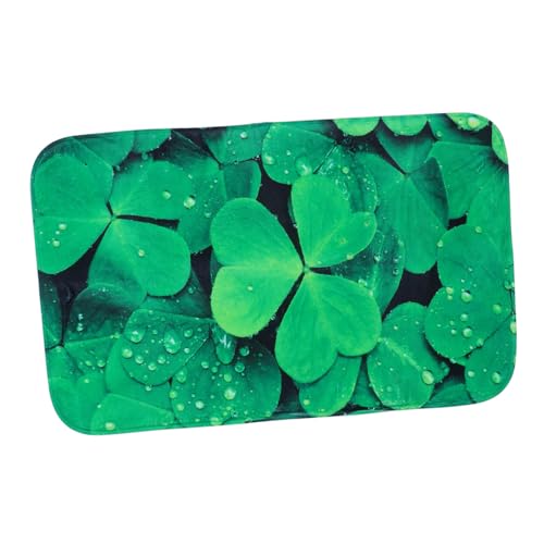 BESPORTBLE 1 Stück Clover Badezimmermatte rutschfeste Saugfähige Fußmatte mit Lustigem Design für Bad und Schlafzimmer Hochwertige Verarbeitung für von BESPORTBLE